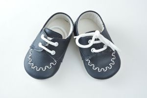 Pantofi pentru botez baieti  - bleumarin